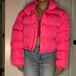 NEW WITH TAGS Cloud Ten hot Pink Puffer size S